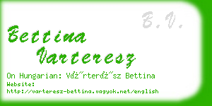 bettina varteresz business card